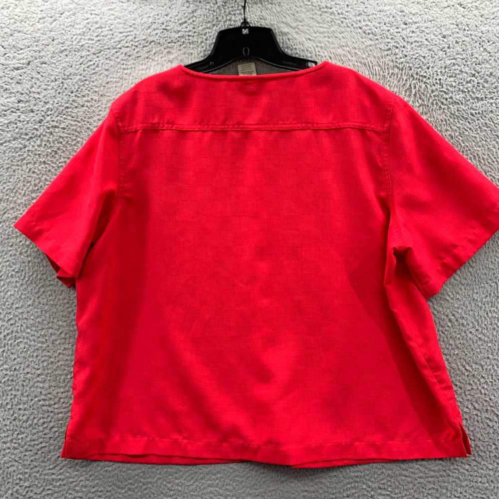 Vintage TRAVELSMITH Shirt Womens XL Button Up Blo… - image 2