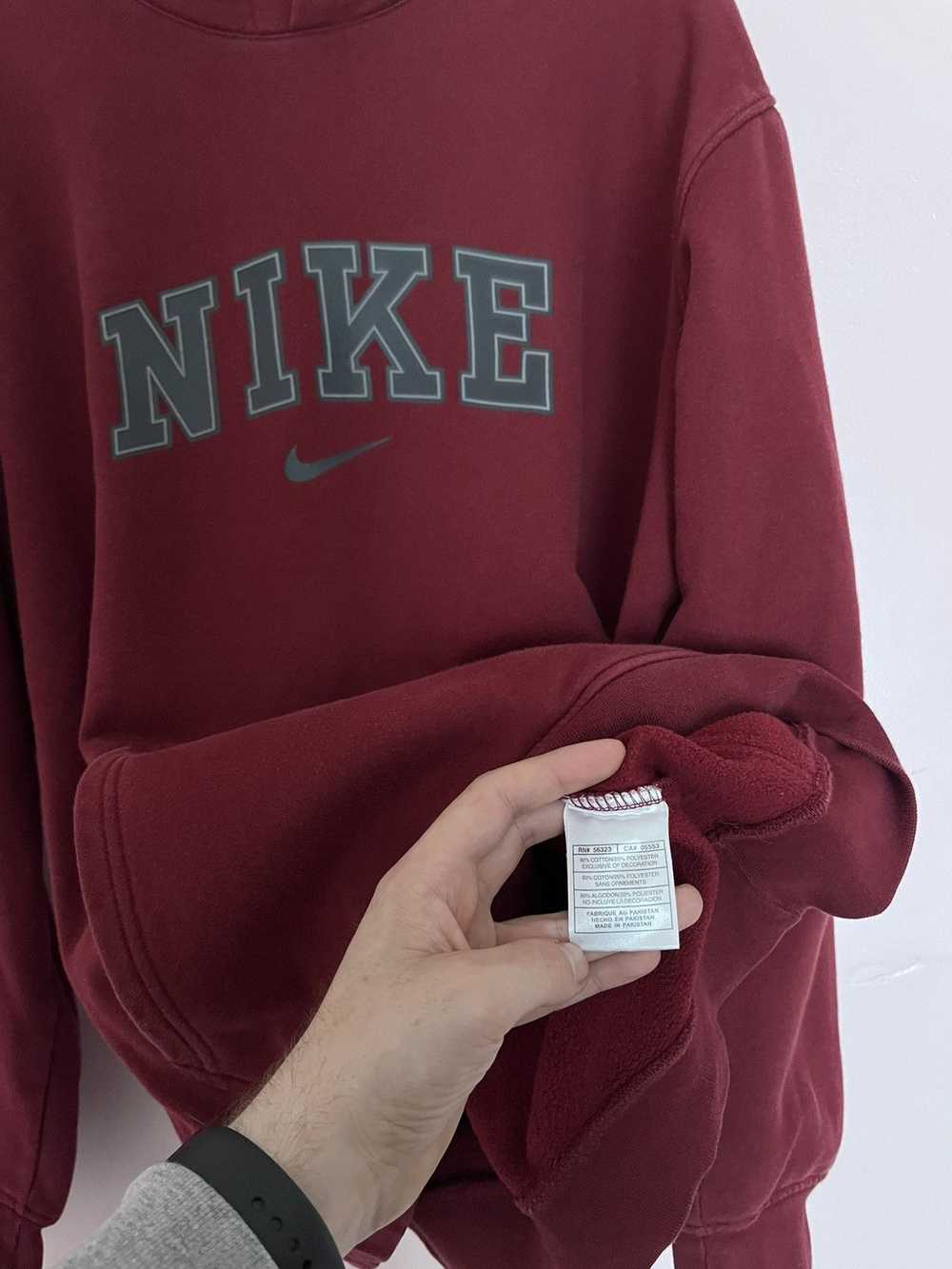 Nike × Vintage Nike big logo hoodie 80s - image 3