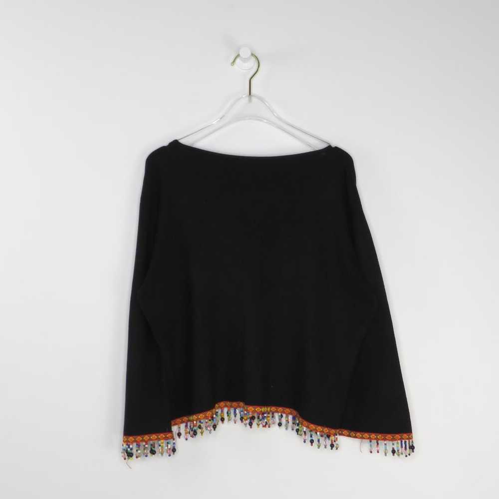 Vintage 1990s Vintage Sweater with Tribal Beaded … - image 5