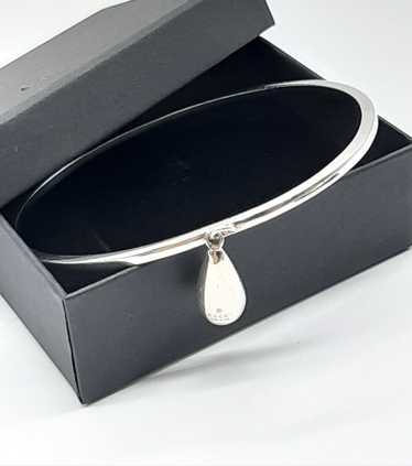 Gucci Gucci Sterling Silver Teardrop Bangle Bracel