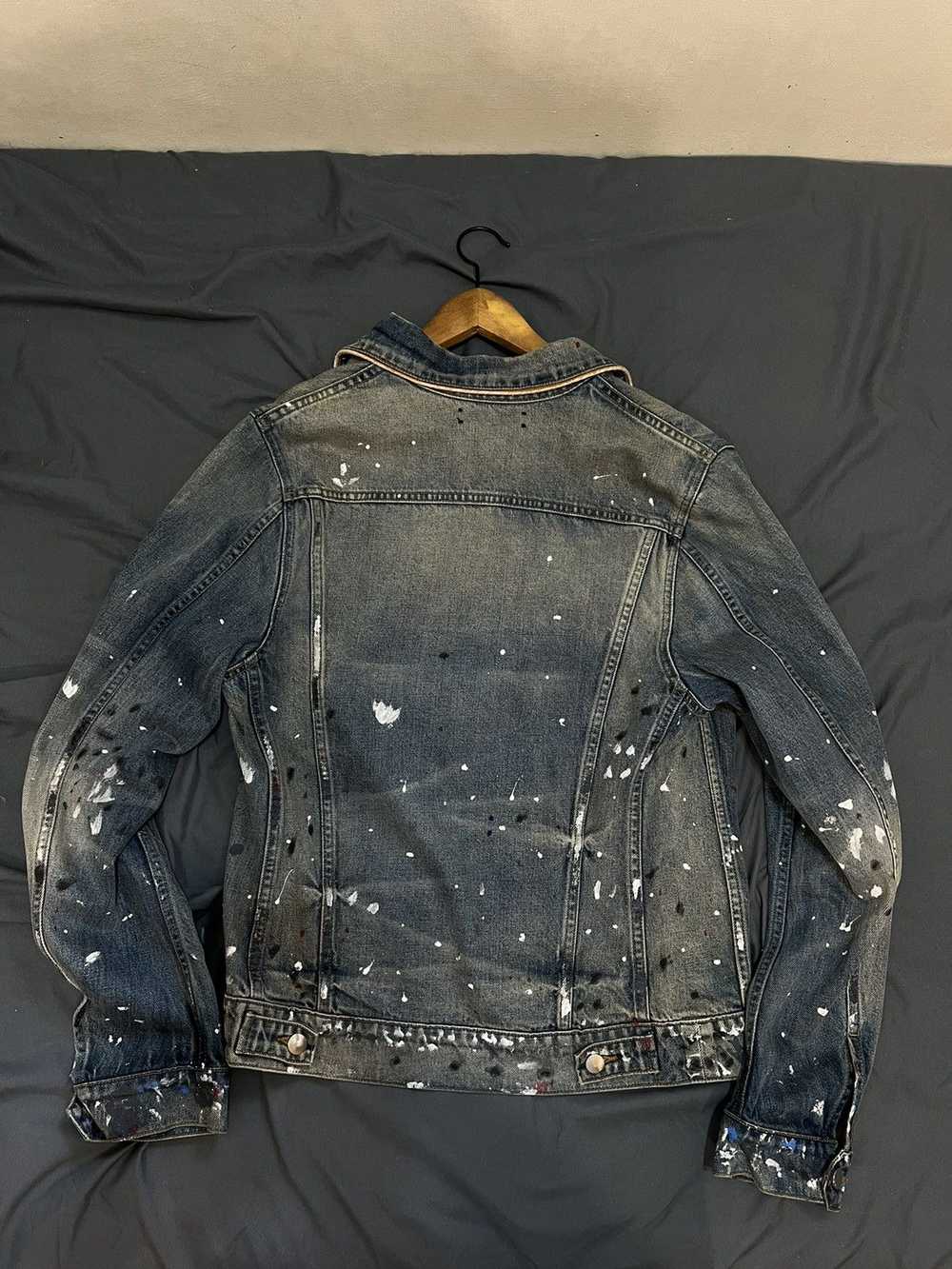 Amiri Amiri Paint Splattered Denim Jacket - image 2