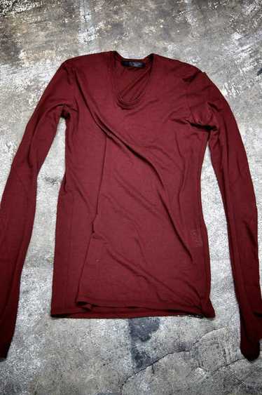 Julius cotton/cashmere bordeaux longsleeve