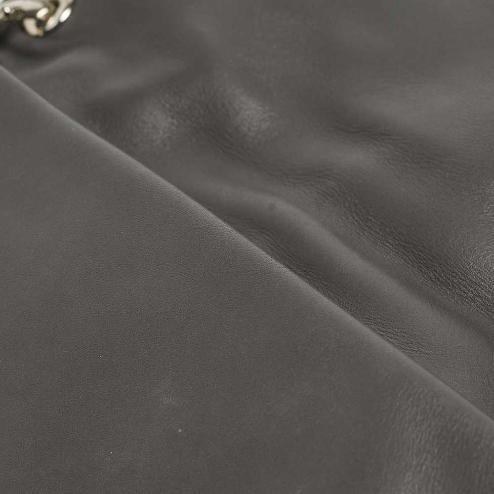 Dior DIOR Dark Grey Leather Small Demi Lune Flap … - image 5