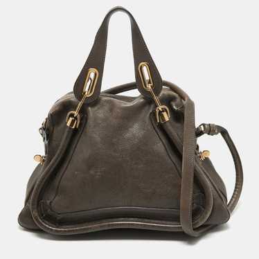 Chloe CHLOE Brown Leather Medium Paraty Satchel - image 1