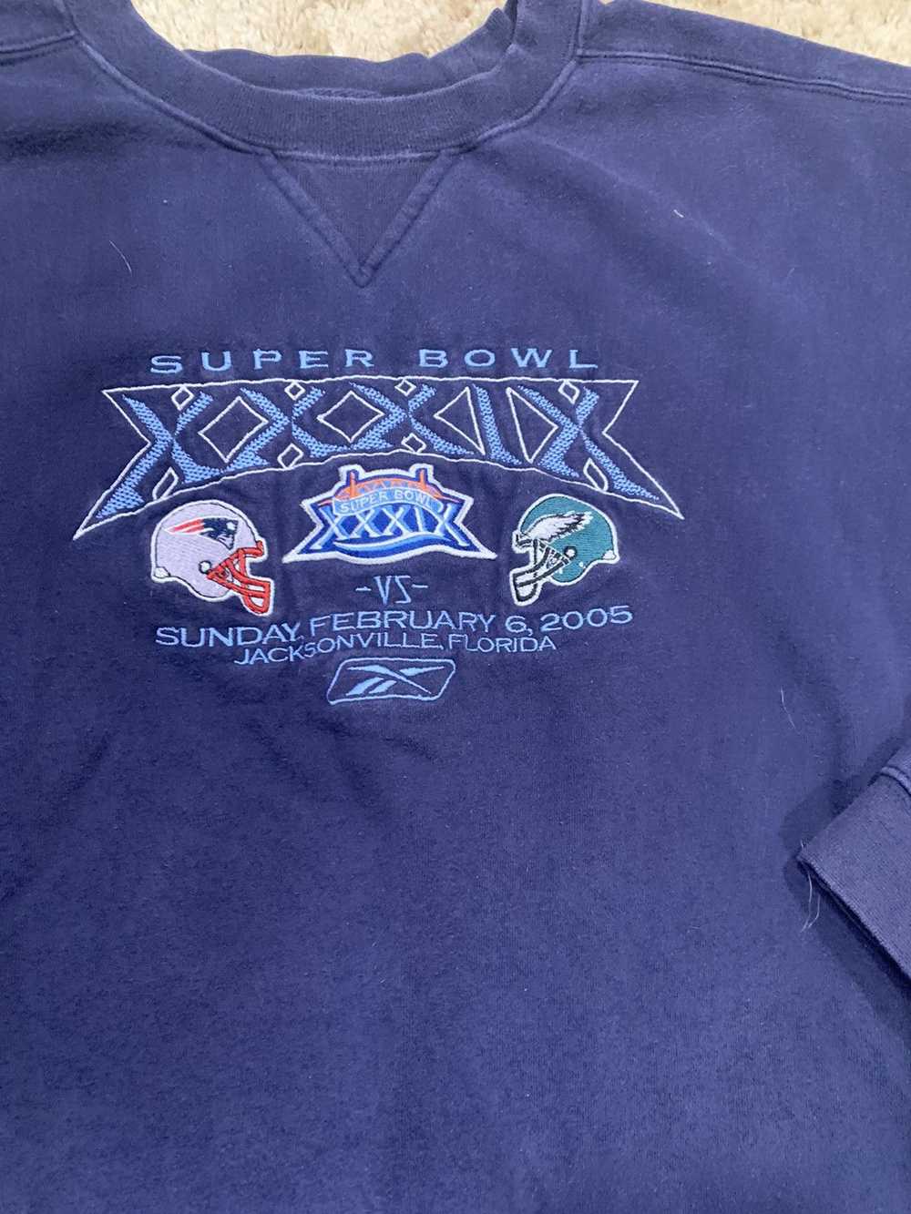 NFL × Reebok × Vintage 2005 Superbowl XXXIX Crewn… - image 2
