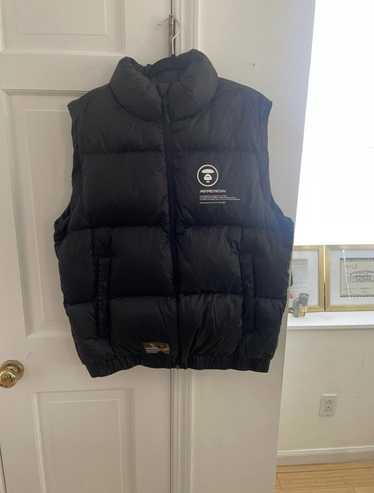 AAPE NOW ブラック ダウンベスト M Aape aape now - Gem