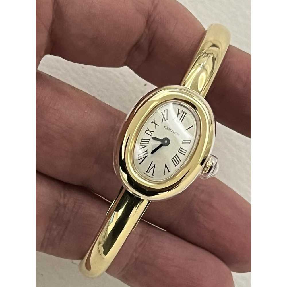 Cartier Baignoire yellow gold watch - image 3