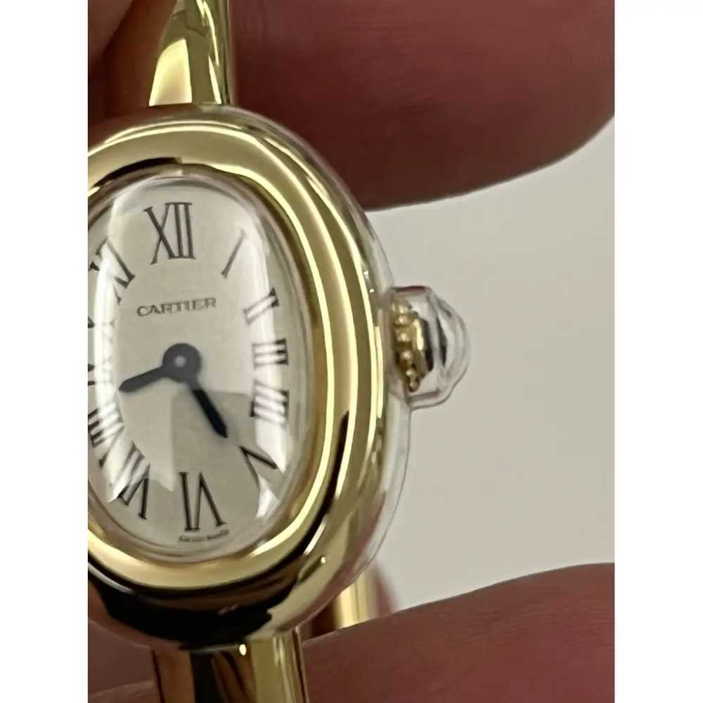 Cartier Baignoire yellow gold watch - image 8