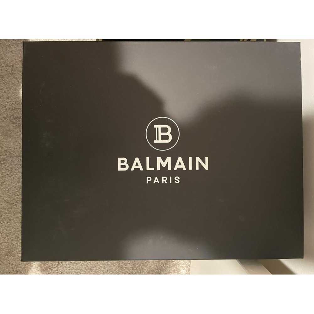 Balmain Leather low trainers - image 9