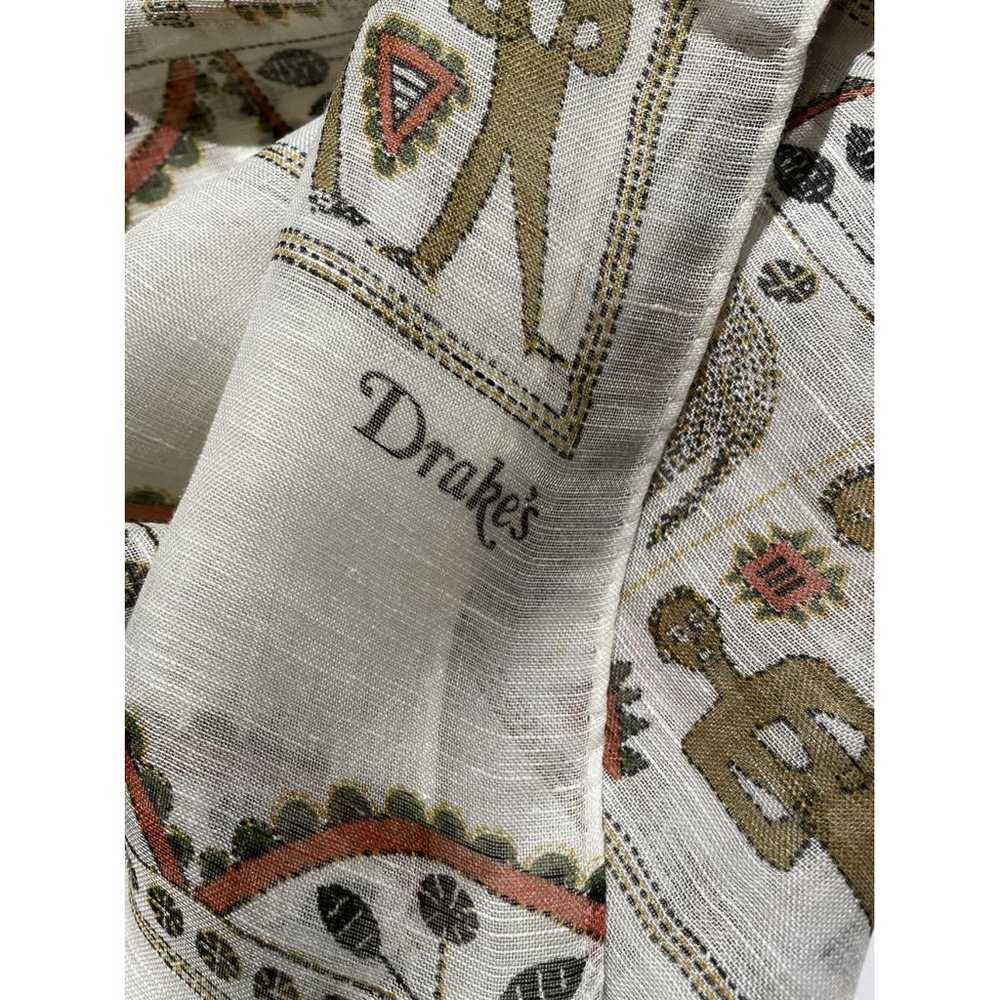 Drake's Linen scarf - image 4