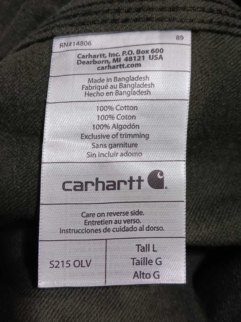 Carhartt Men's Carhart Green Button Up Shirt Size… - image 4