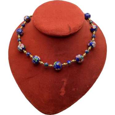 Chinese Cloisonne Bead Necklace
