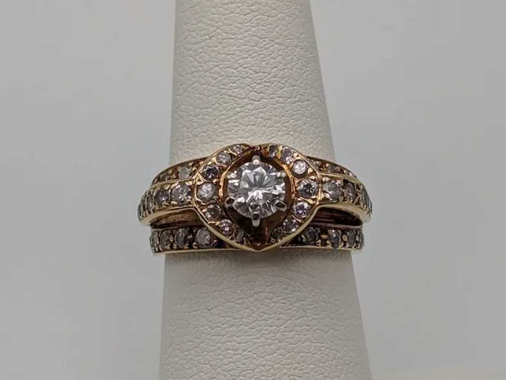 APPRAISED! 14k Yellow Gold Diamond Triple Band We… - image 6