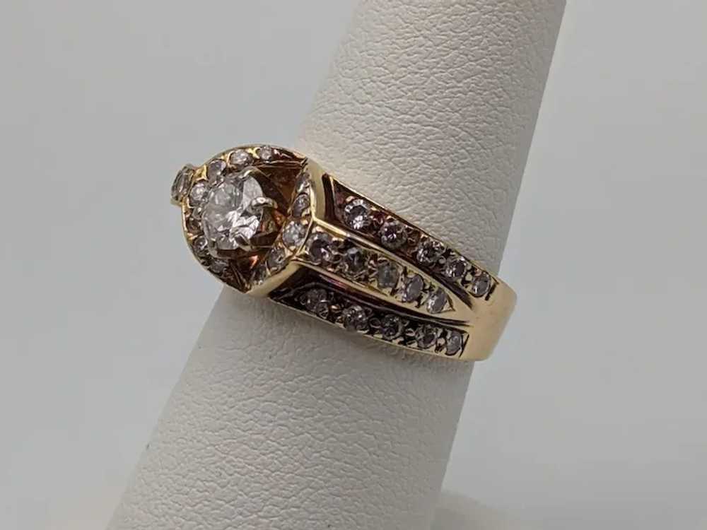 APPRAISED! 14k Yellow Gold Diamond Triple Band We… - image 7