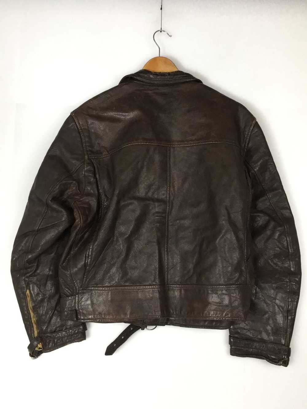 Used 40S/Double Riders Jacket/Leather/Brown/Leath… - image 2
