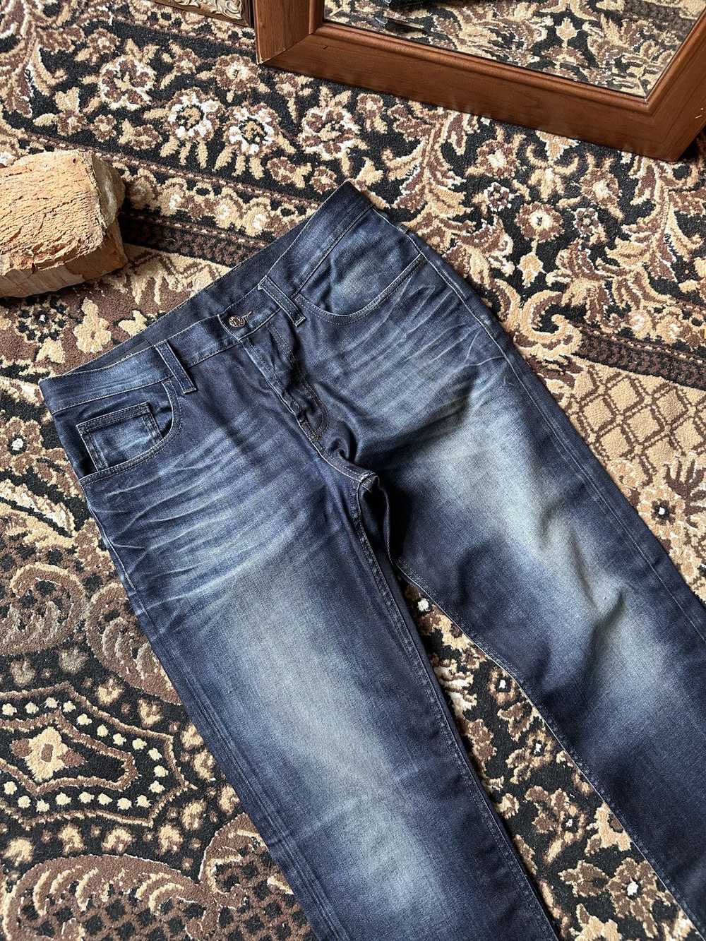 Gucci GUCCI denim LEATHER Logo Jeans Pants - image 8