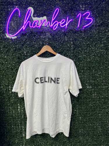 Celine Celine white short-sleeve shirt