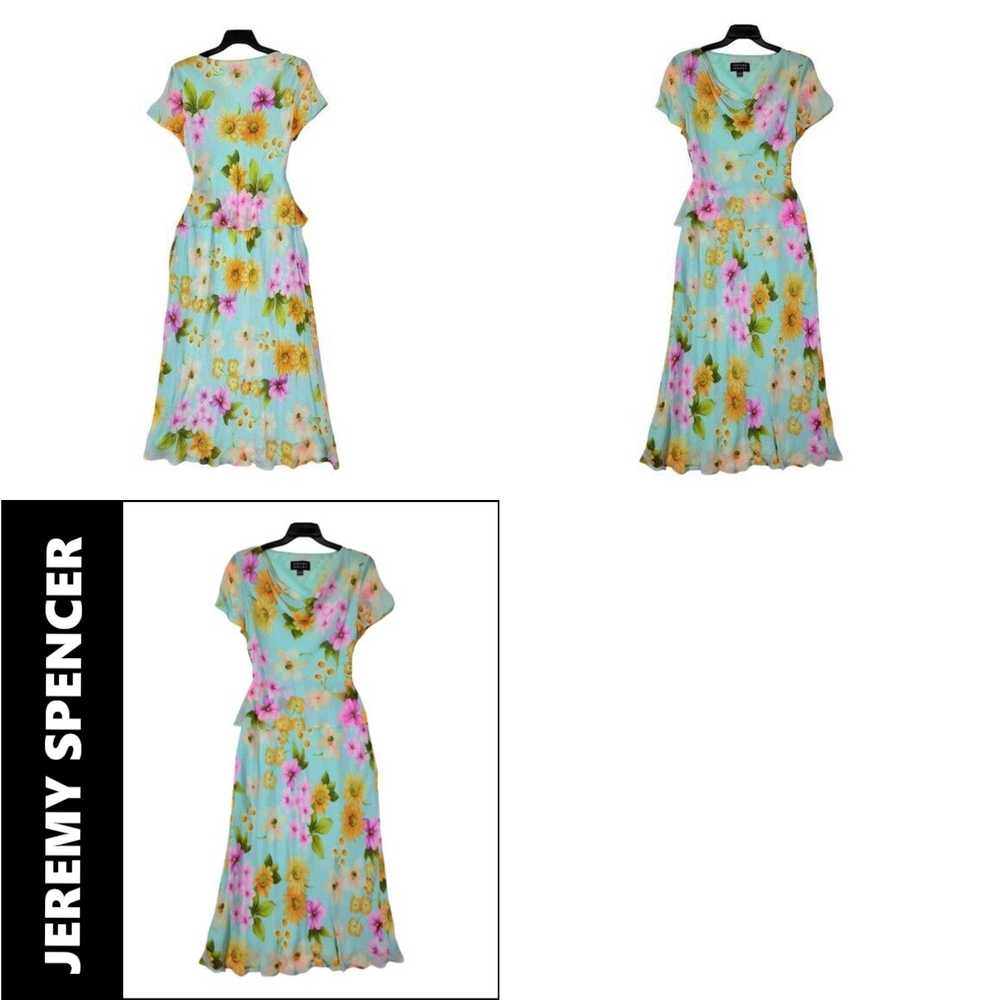 Vintage Spenser Jeremy Multicolored Long Dress Si… - image 4