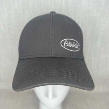 Vintage Peterbilt Black Twill Trucker Hat Mesh Bac
