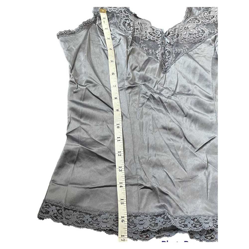 Other Women's Vintage Cami Slip Top with Lace Tri… - image 8