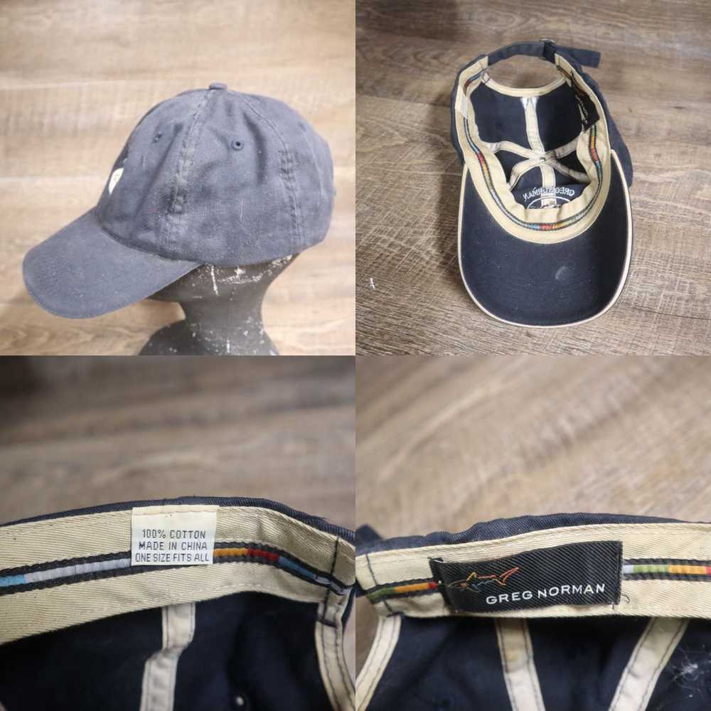 Vintage Greg Norman Hat Baseball Cap Hat Blue Adu… - image 4
