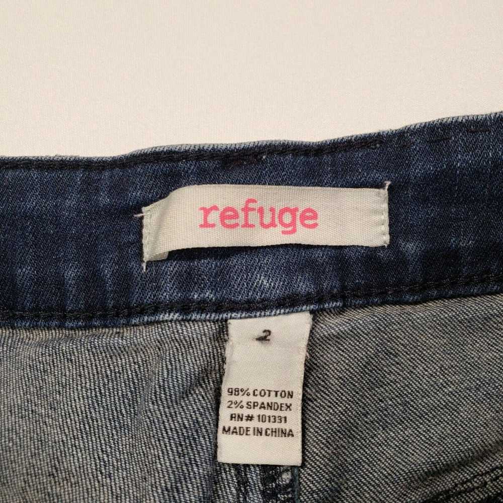 Vintage Refuge Shorts Womens 2 Blue Boyfriend Low… - image 3