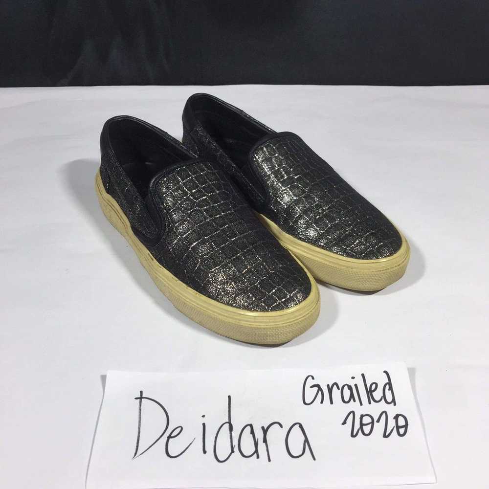 Saint Laurent Paris Snakeskin Slip Ons - image 1