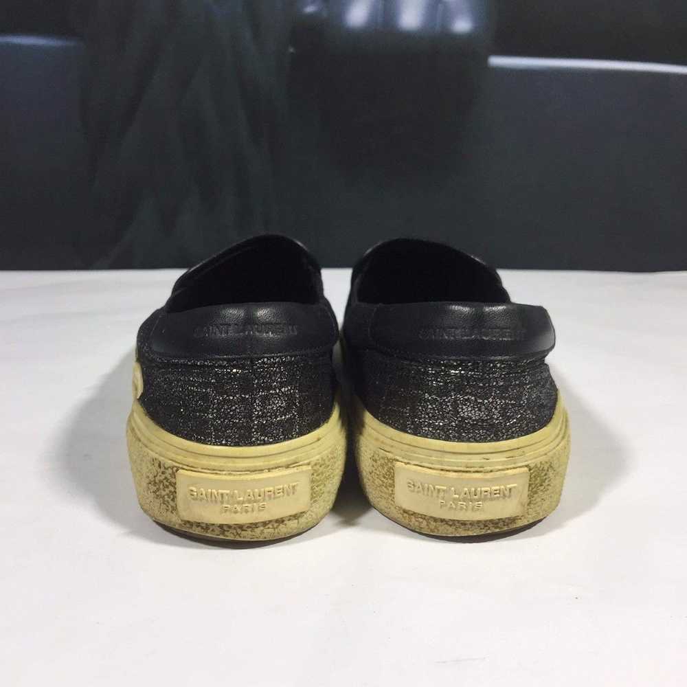 Saint Laurent Paris Snakeskin Slip Ons - image 8