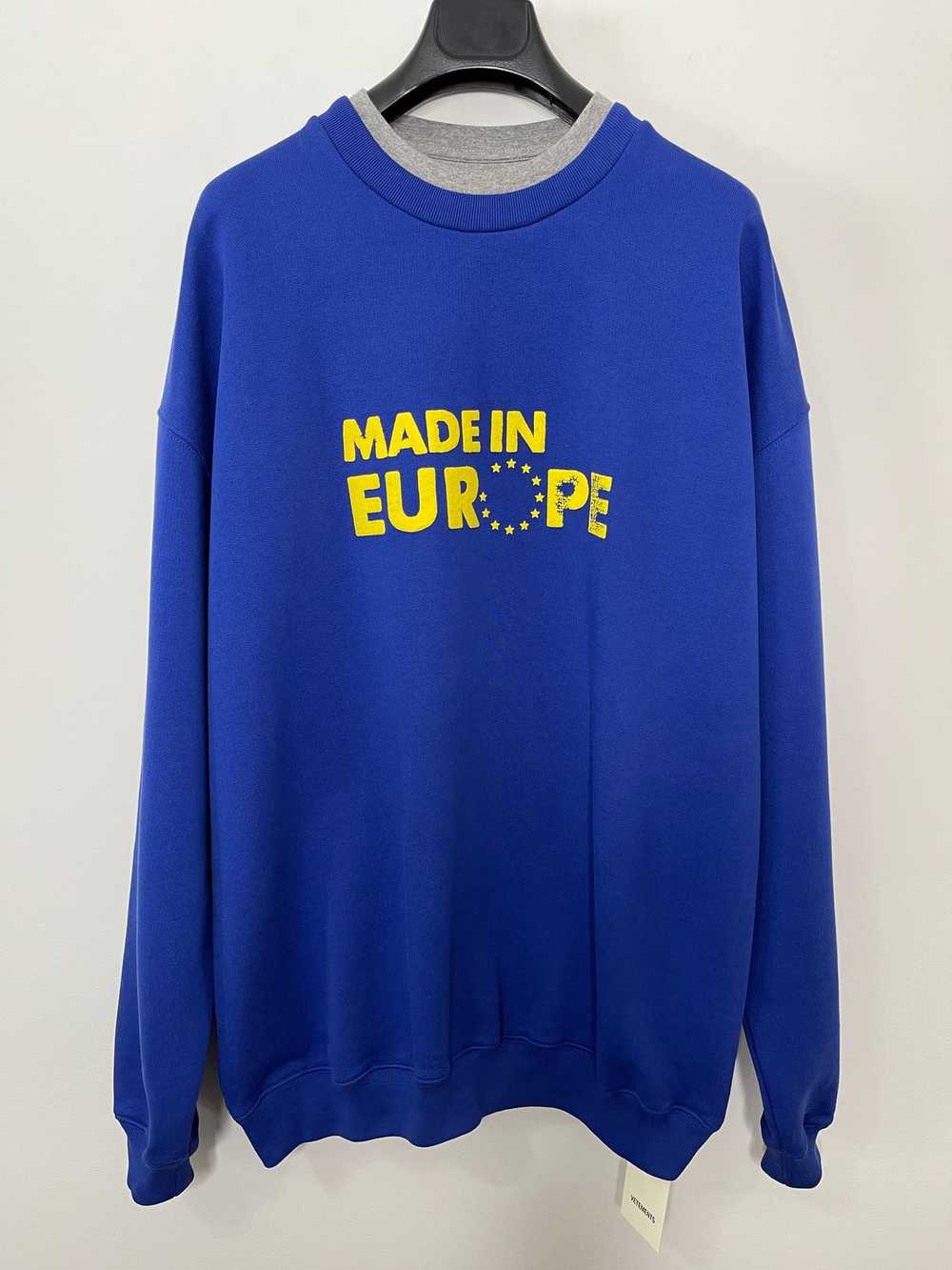 Vetements Made in Europe EU Icon Logo Decay FW21 … - image 1