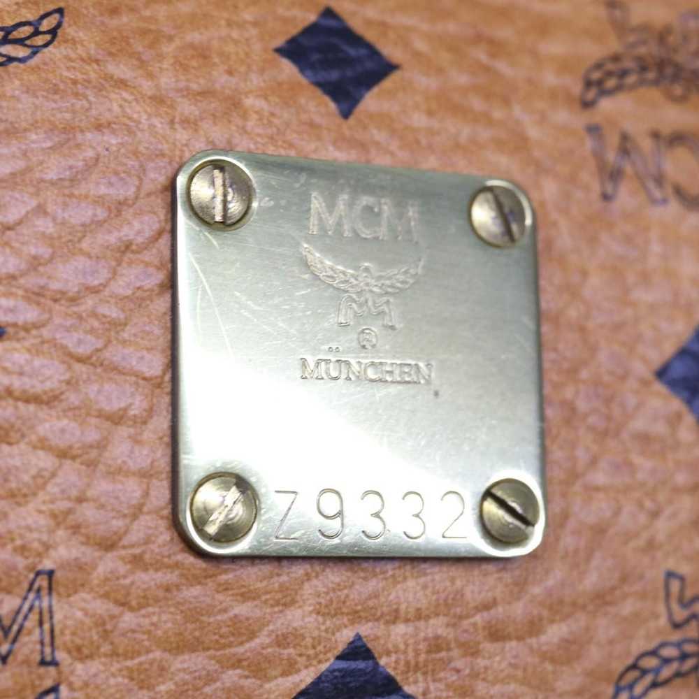 MCM MCM Vicetos Logogram Clutch Bag PVC Brown Aut… - image 12