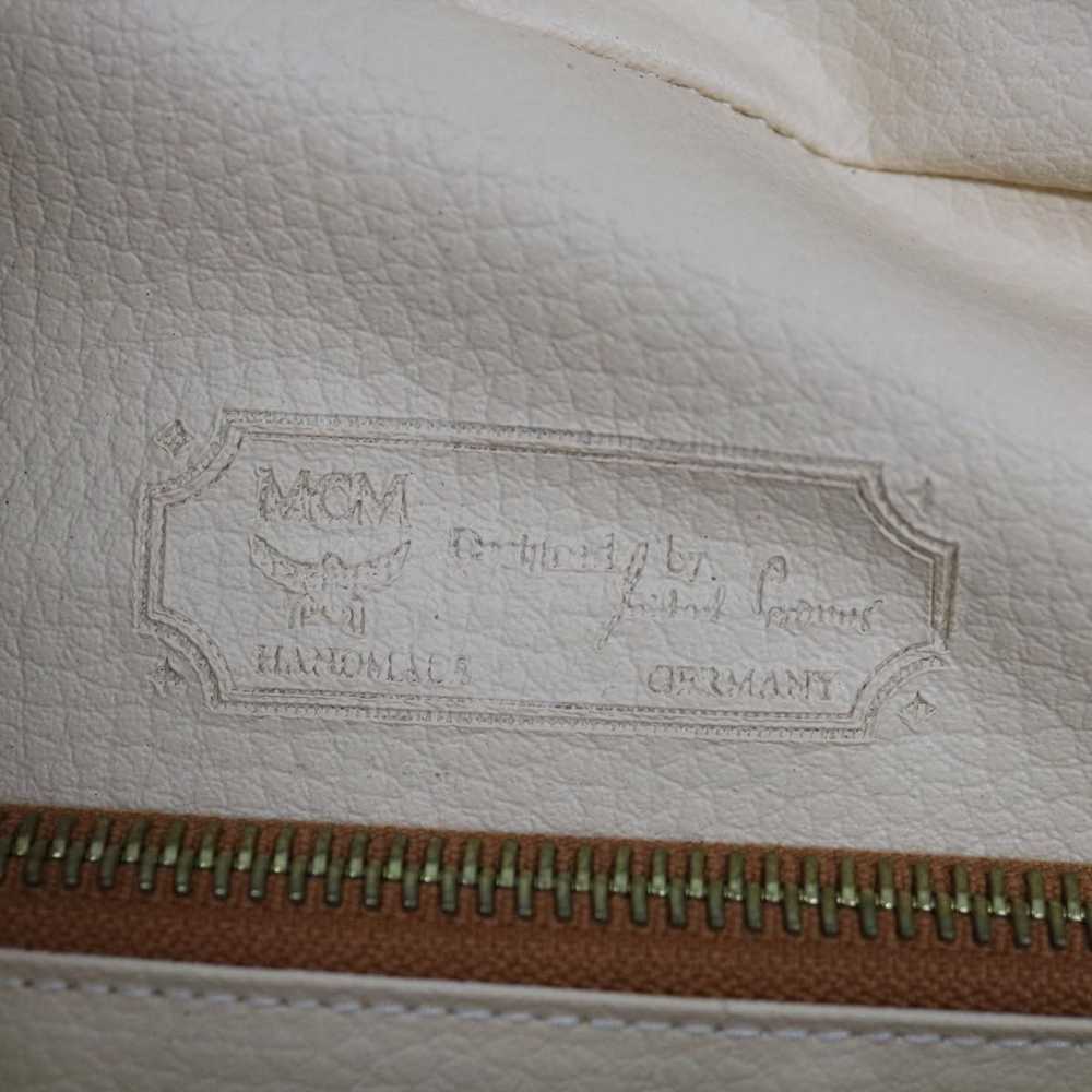 MCM MCM Vicetos Logogram Clutch Bag PVC Brown Aut… - image 9