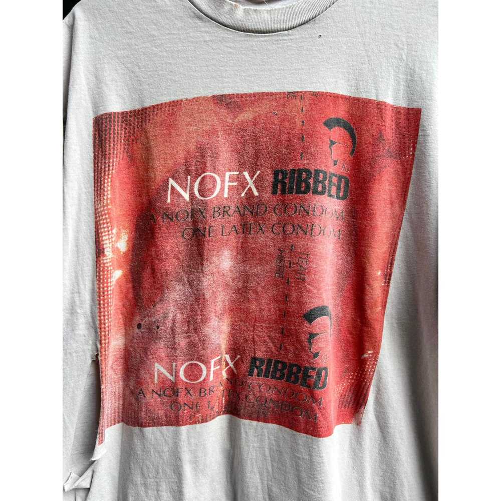 Other NOFX Ribbed Latex Condom Band Tee Size XL - image 2