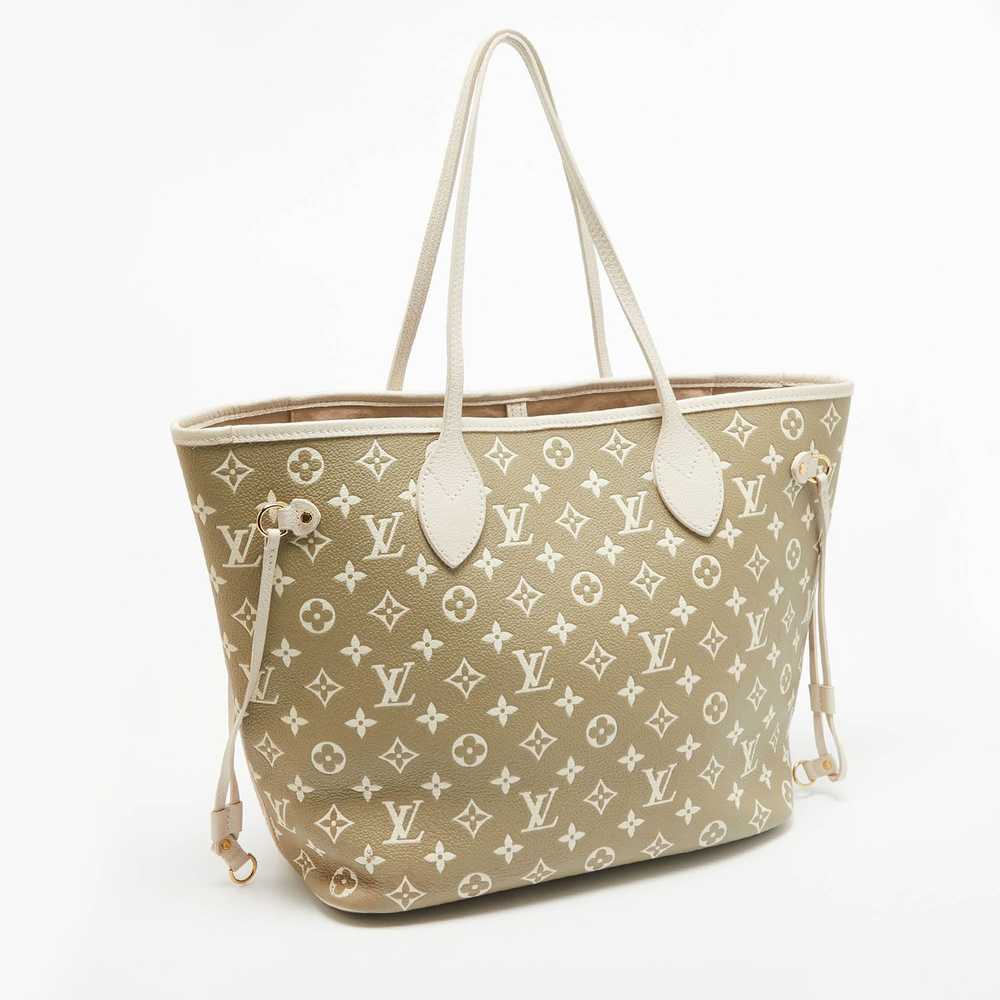 Louis Vuitton LOUIS VUITTON Beige/Khaki Green Mon… - image 3