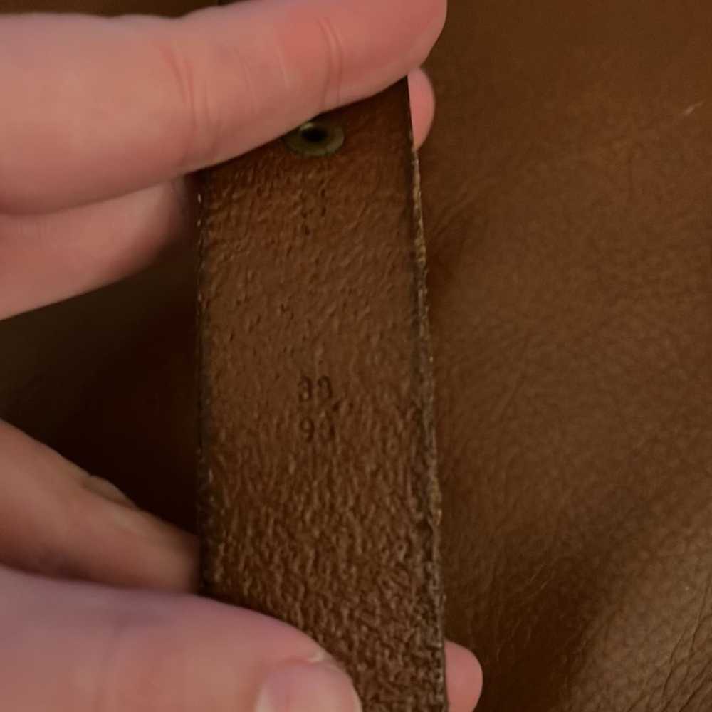 Ralph Lauren VTG Ralph Lauren Leather Belt 1” thi… - image 3