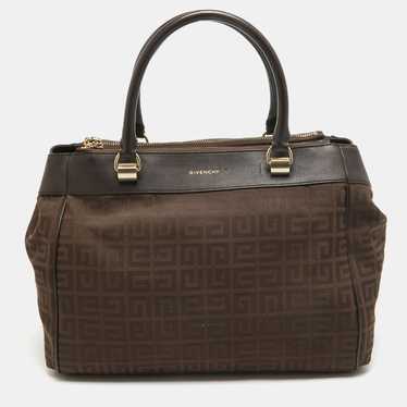 Givenchy GIVENCHY Dark Brown Signature Canvas and… - image 1