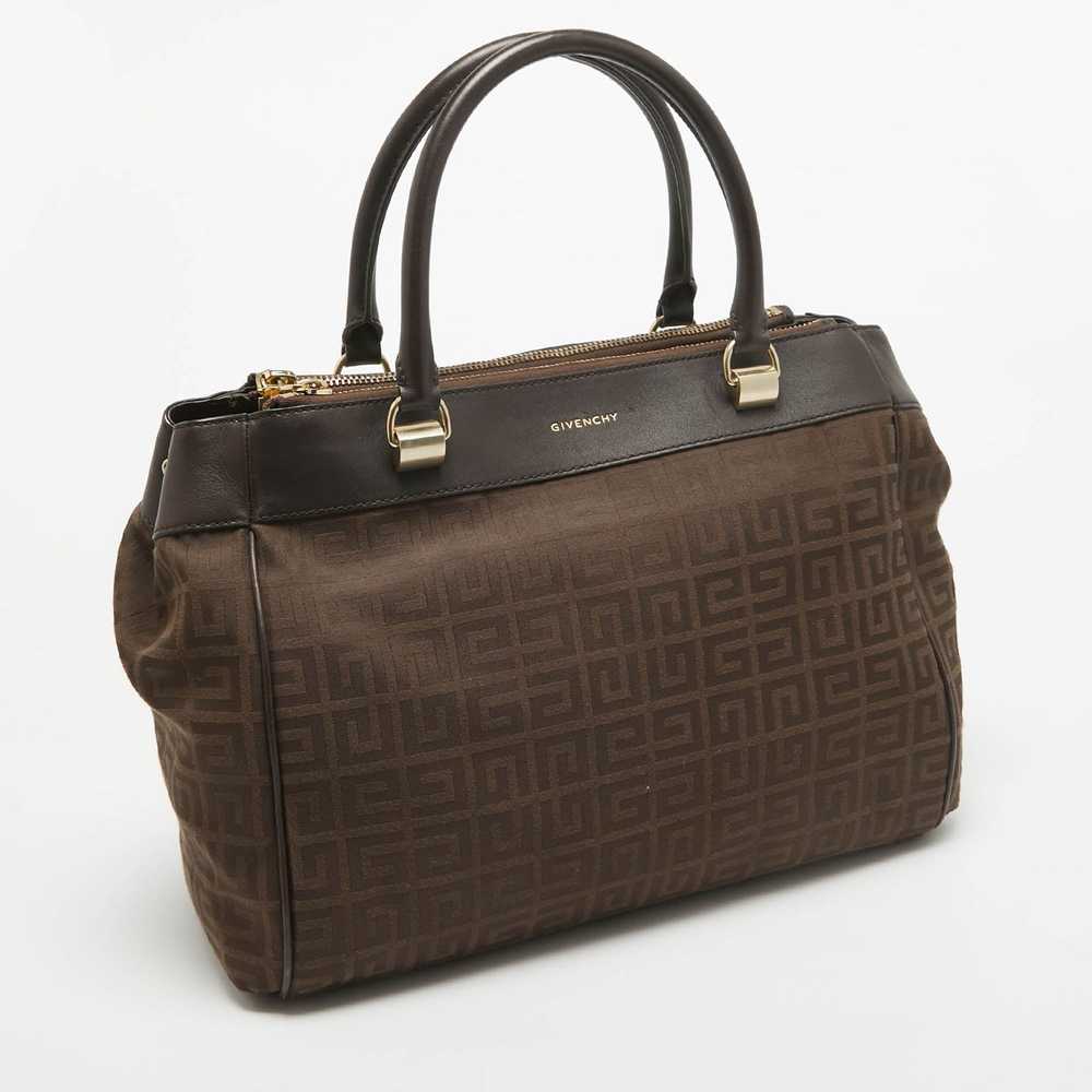 Givenchy GIVENCHY Dark Brown Signature Canvas and… - image 3