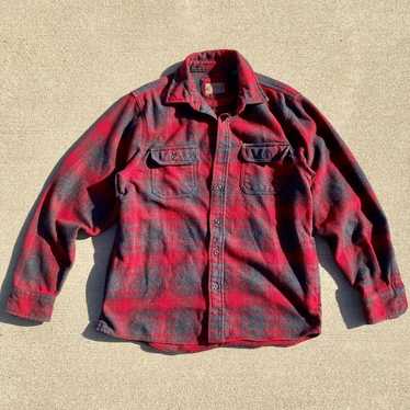 Orvis Orvis Red Plaid Flannel Button Shirt Medium