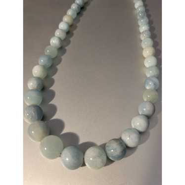 Other Sterling Silver Auquamarine Beaded NECKLACE - image 1