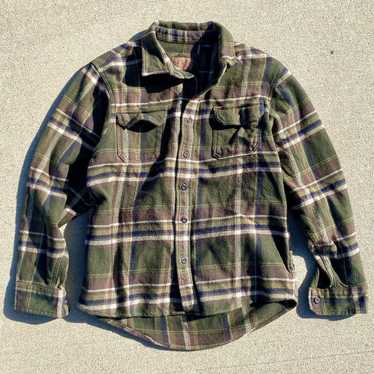 Orvis Orvis Green Plaid Flannel Button Shirt