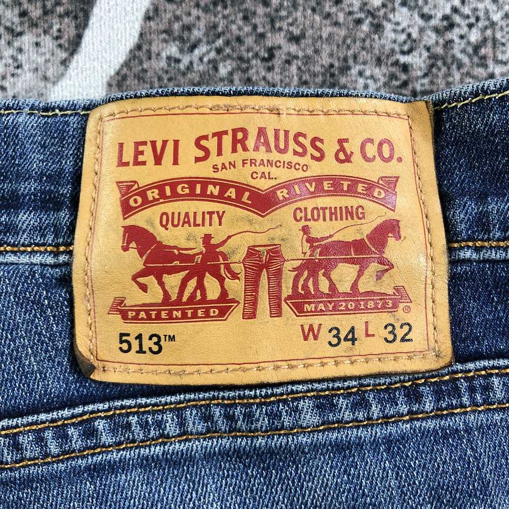 Levi's × Vintage Levis 513 Jeans Faded Blue Denim… - image 5