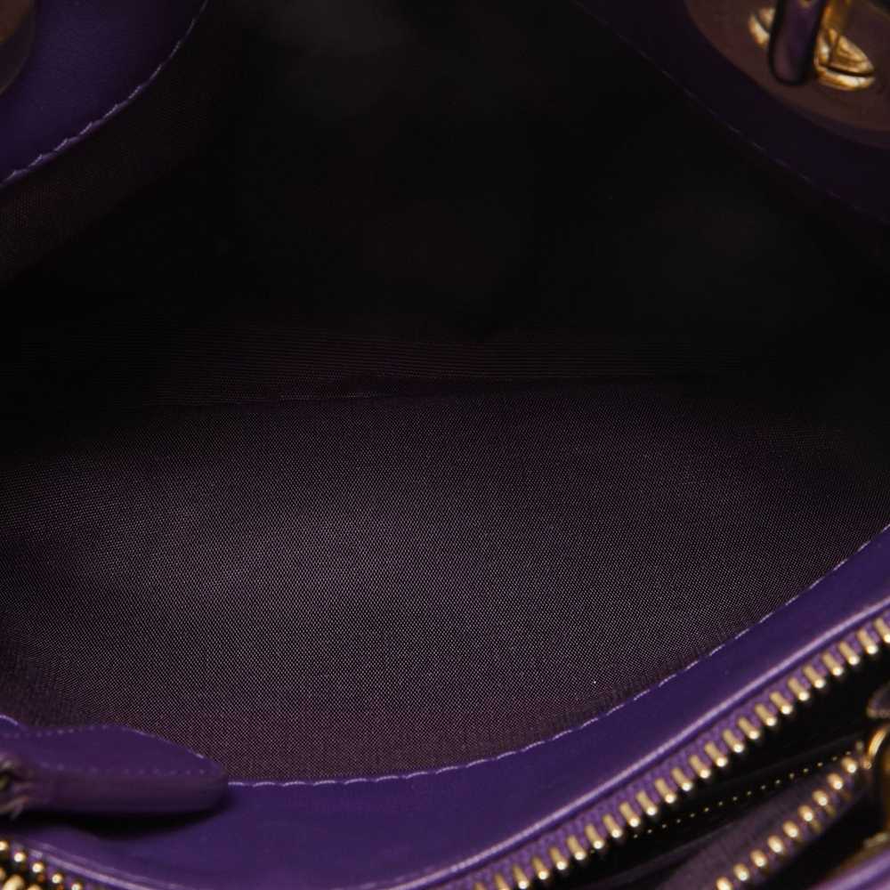 Dior DIOR Purple Leather Granville Polochon Bag - image 8