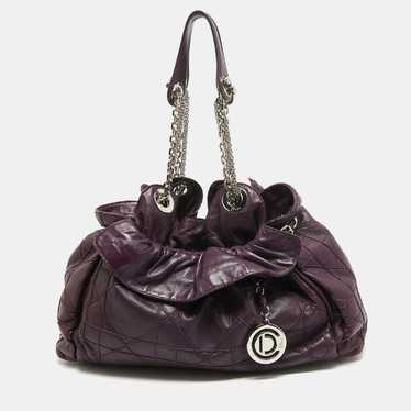 Dior DIOR Purple Cannage Leather Le Trente Should… - image 1