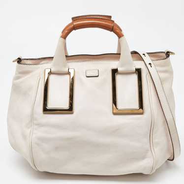 Chloe CHLOE Beige/Brown Leather Ethel Satchel - image 1