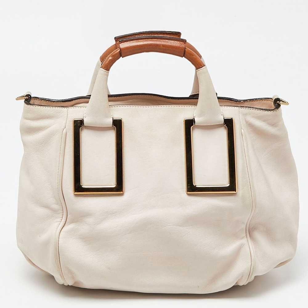 Chloe CHLOE Beige/Brown Leather Ethel Satchel - image 4