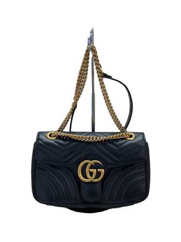 Gucci GUCCI Chain Quilted/Leather Shoulder Bag Bla