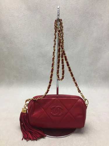 Chanel CHANEL Chain fringe Leather Shoulder Bag Ma