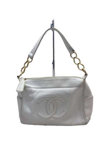 Chanel Chanel Caviar Skin Shoulder Bag Leather Whi