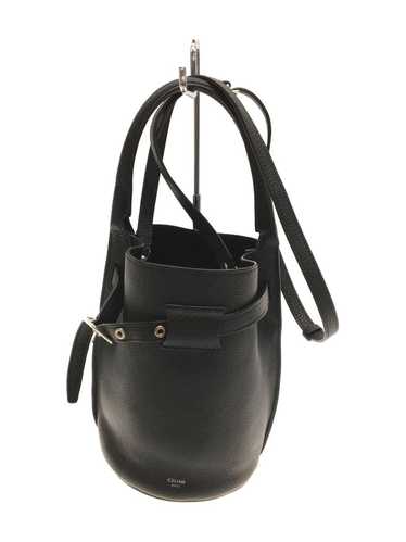 Celine Celine Bucket Shoulder Bag 2way Leather Bla