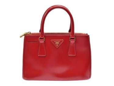 Prada Prada 2way Handbag Saffiano Vernis With Str… - image 1