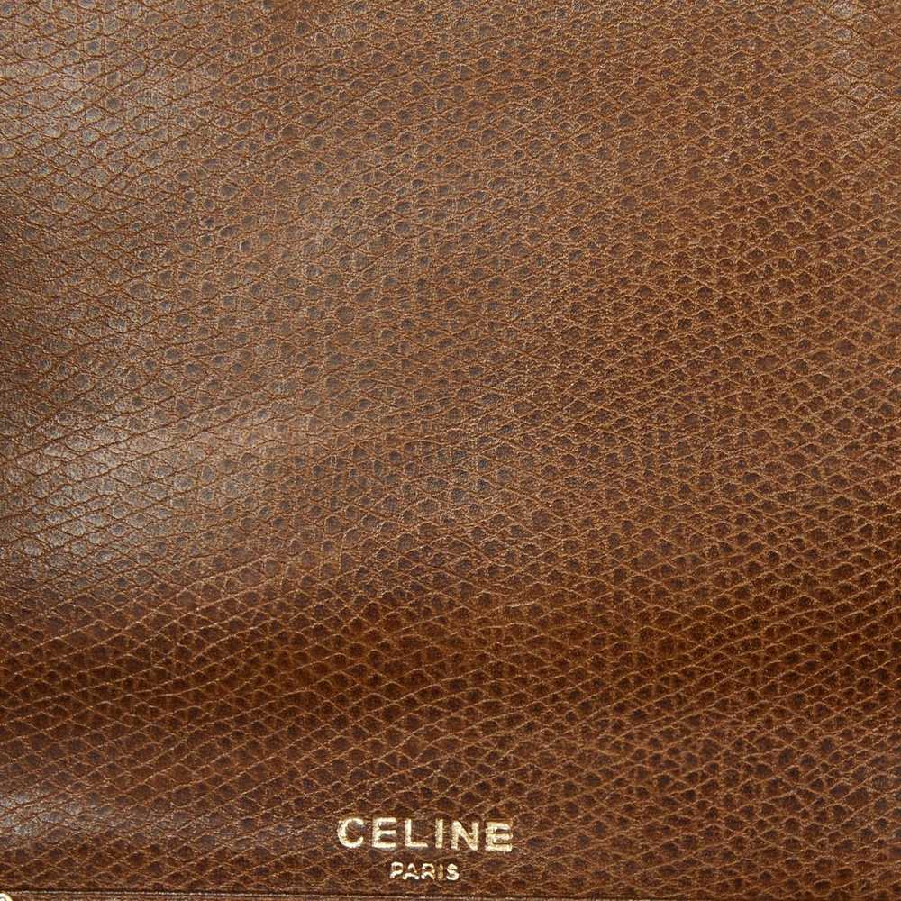 Celine CELINE Brown Leather Cheque Book Holder - image 8